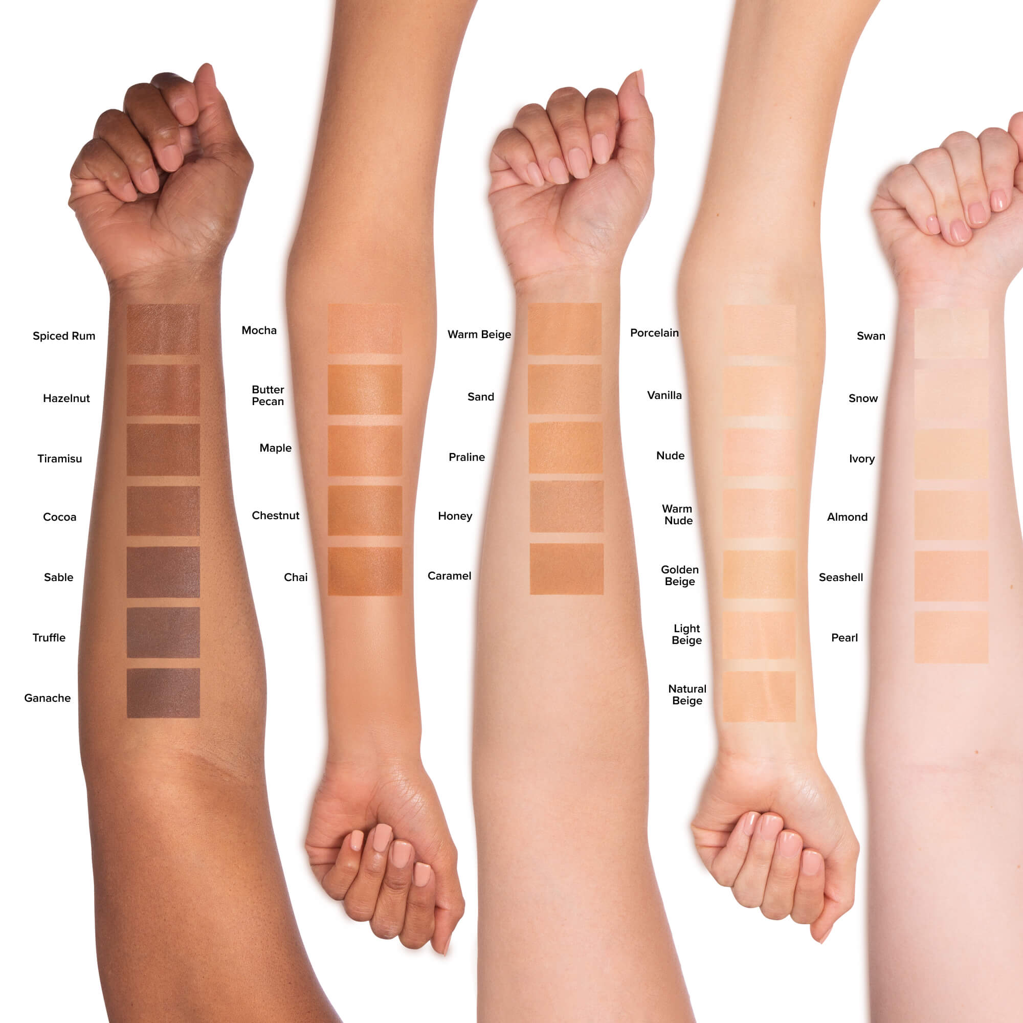 Born This Way Flawless Coverage Natural Finish Foundation. different shades 