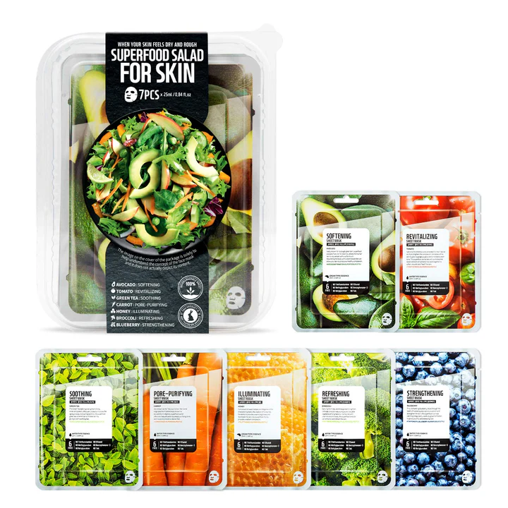 Farmskin 7-Day Masks  AVOCADO_Salad_Package – Best Price in Dubai at 59.00 AED