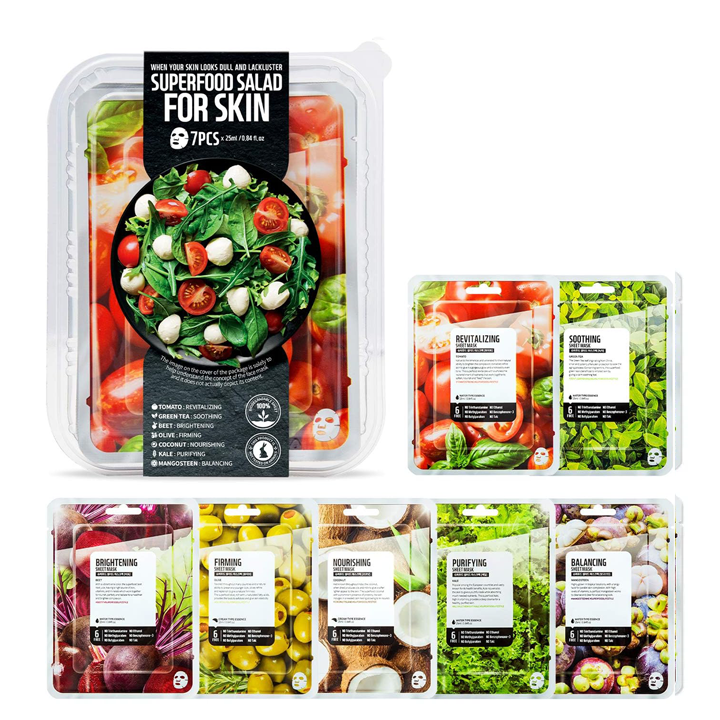 Farmskin 7-Day Masks TOMATO_Salad_Package  – Best Price in Dubai at 59.00 AED